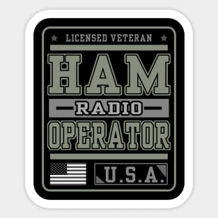 Licensed American Ham Radio Operator Sticker